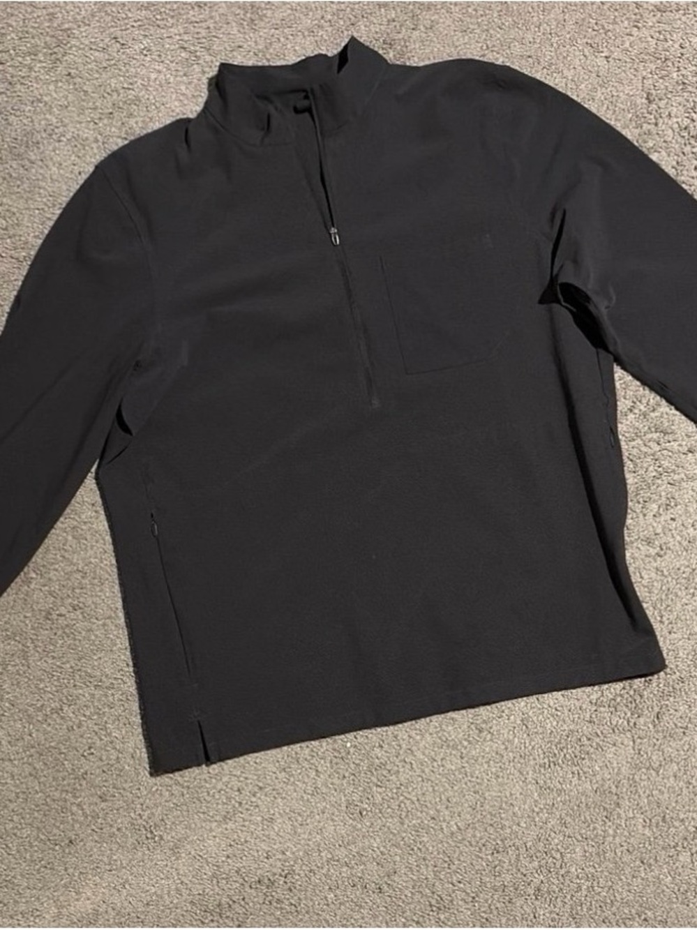 lululemon athletica Men's gray Zip-Up Pullovers Sweater